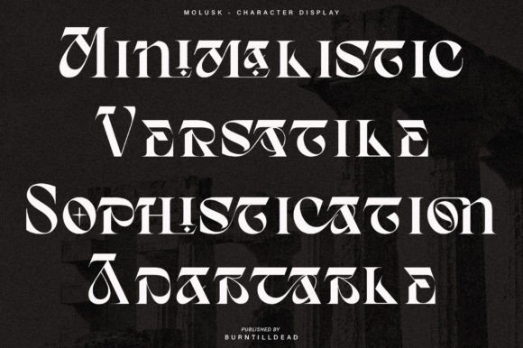 Molusk Font PNG with transparent background - Preview 3