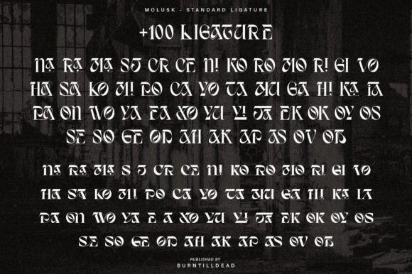 Molusk Font PNG with transparent background - Preview 5