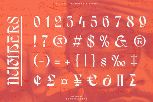 Molusk Font PNG with transparent background - Preview 6