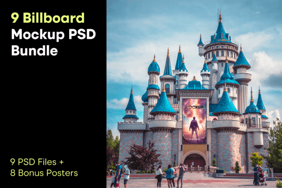9 Billboard Mockup PSD Bundle Gráfico Outdoors Por salihkizilkaya