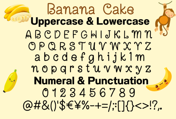 Banana Cake Font - Preview 1