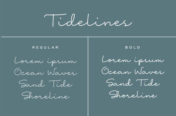 Beach Waves Duo Font - Preview 4
