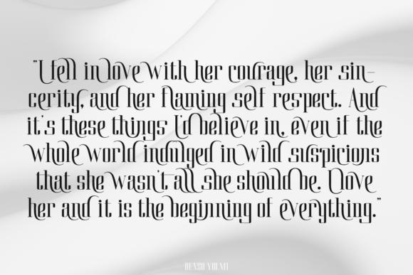 Benso Yolmi Font PNG with transparent background - Preview 3