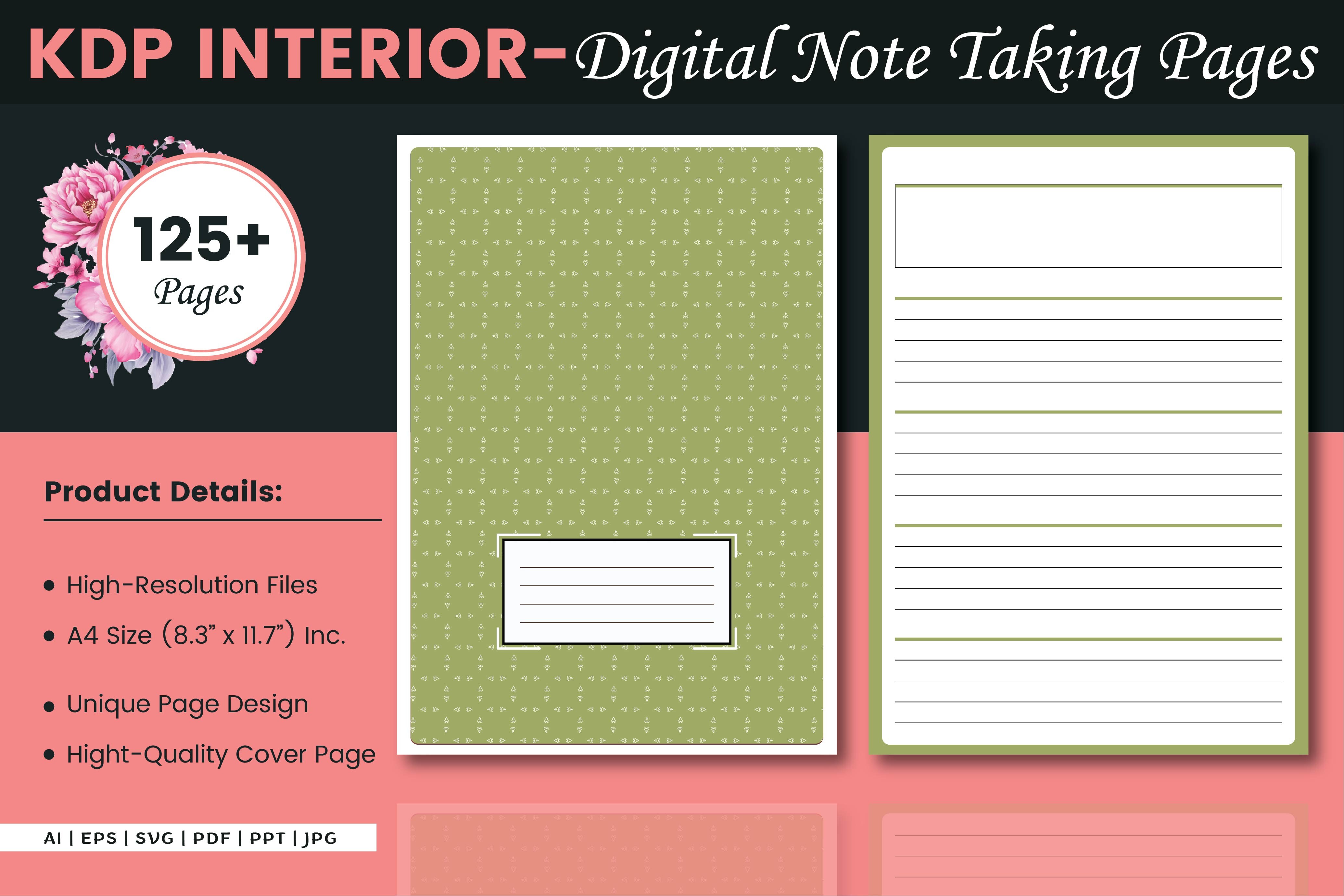 Digital Note Taking Paper Graphic by Finer Designers · Creative Fabrica