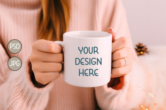 Fall Mug Mockup PSD #8 Grafika Kubki i Filiżanki Przez Artistry Alley