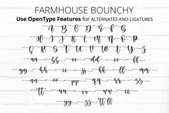Farmhouse Bouncy Font - Preview 3