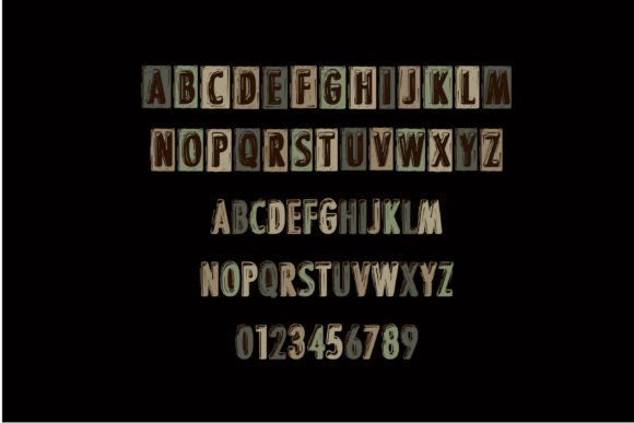 Fifties Imprint Font PNG with transparent background - Preview 2