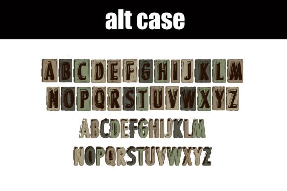 Fifties Imprint Font PNG with transparent background - Preview 6