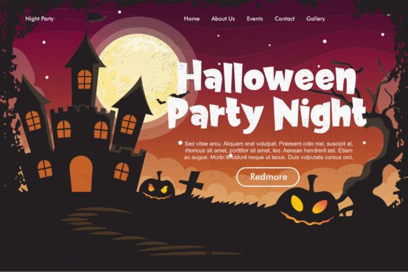 Ghost Night Font PNG with transparent background - Preview 2