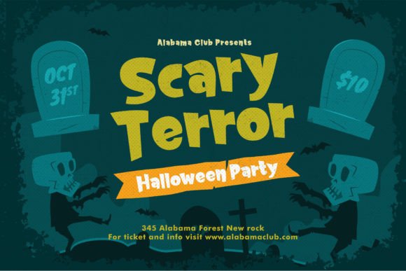 Ghost Night Font PNG with transparent background - Preview 3