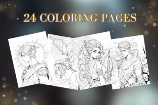 Greek Mythology - Coloring Pages, Vol.01 Graphic by Sahad Stavros ...