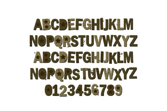 Jarhead Font PNG with transparent background - Preview 1