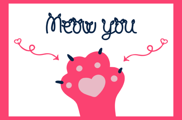 Kitten Lovely Font - Preview 4
