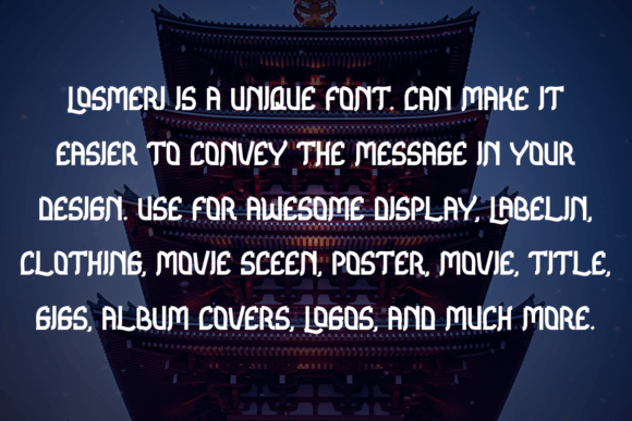 Losmeri Font PNG with transparent background - Preview 1