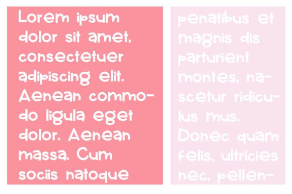 Pink Drink Font PNG with transparent background - Preview 3