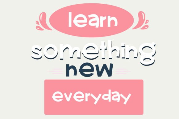 Pink Drink Font PNG with transparent background - Preview 5