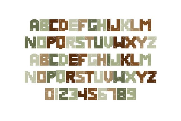 Pixelcraft Military Font PNG with transparent background - Preview 1