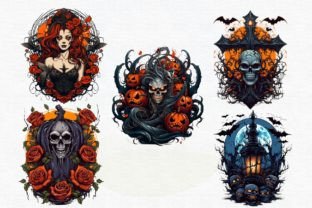 30 Gothic Halloween Clipart Graphic by ThatsDesignStore · Creative Fabrica