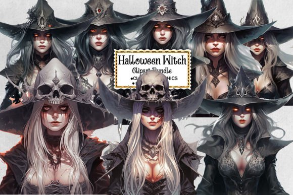 Halloween Witch Sublimation Clipart Graphic Illustrations By Ak Artwork