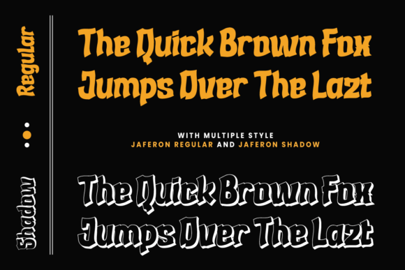 Jaferon Font PNG with transparent background - Preview 1