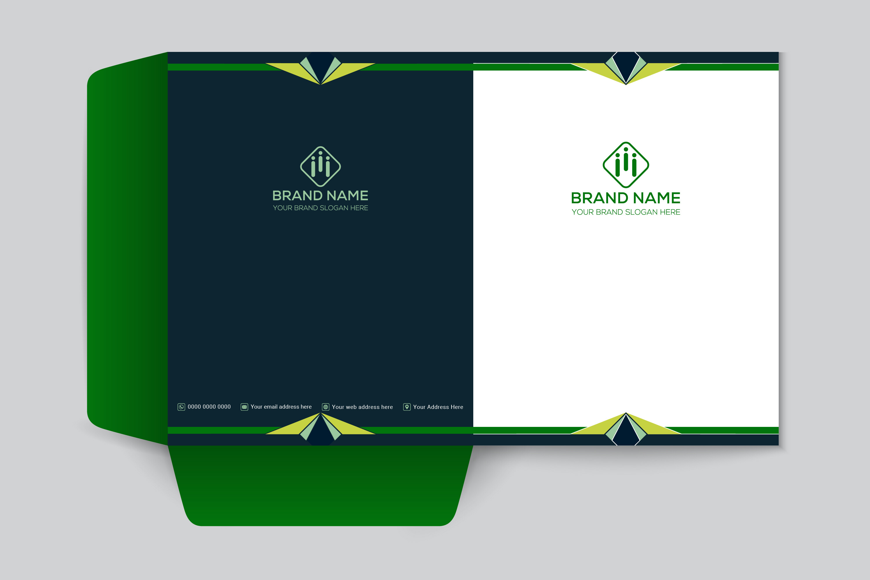 Presentation Folder Modern Design Graphic by shimulazad7 · Creative Fabrica