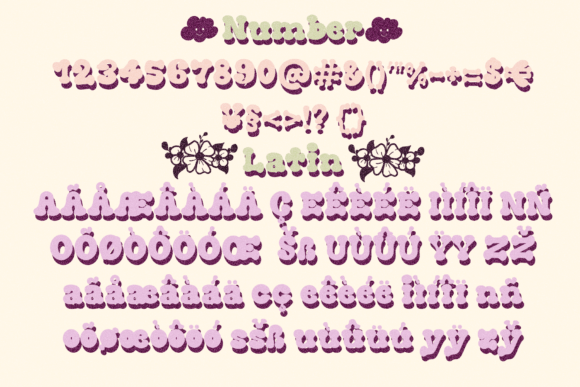 Retro Baby Font PNG with transparent background - Preview 6