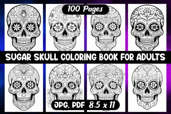 SUGAR SKULL COLORING BOOK for ADULTS 04