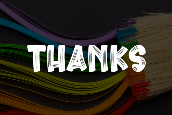 Colouring Rainbow Font - Preview 6