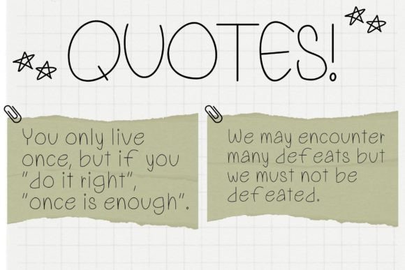 Good Note Font - Preview 4