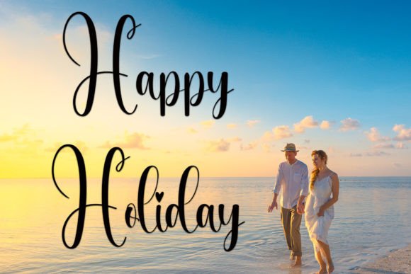 Holiday Font - Preview 1