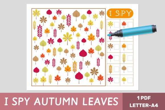 I Spy Game - Autumn Leaves - Fall