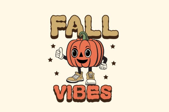 Retro Pumpkin Font PNG with transparent background - Preview 2