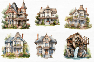Vintage House Clipart Graphic by Regulrcrative · Creative Fabrica