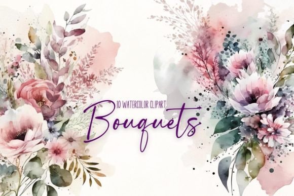 Watercolor Yellow Flowers Clipart Bundle Graphic by Andel creative ...