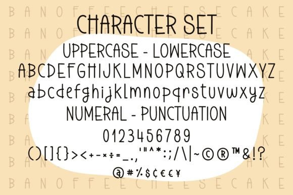 Banoffee Cheesecake Font - Preview 4