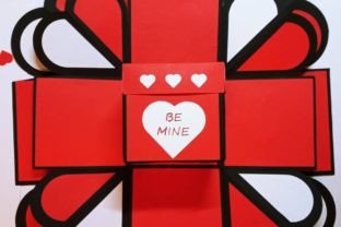 Be Mine Exploding Box · Creative Fabrica