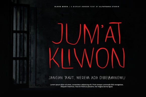 Blood Moon Font - Preview 3