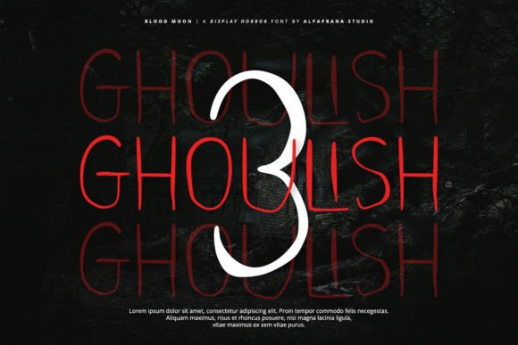 Blood Moon Font - Preview 4
