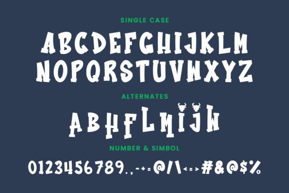 Bullzy Font PNG with transparent background - Preview 6