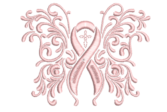 Butterfly Cancer Ribbon