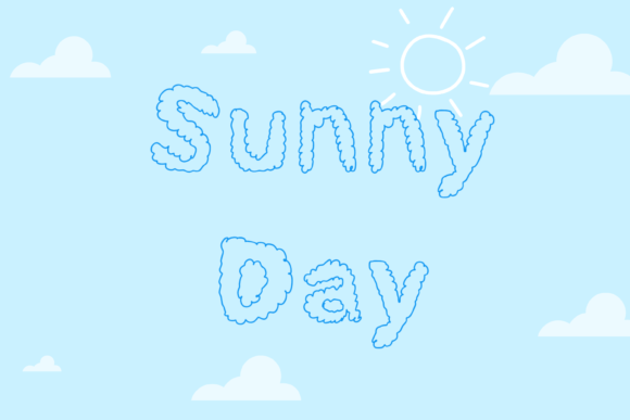 Cloudy Font - Preview 1