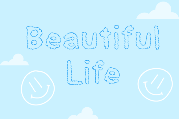 Cloudy Font - Preview 3