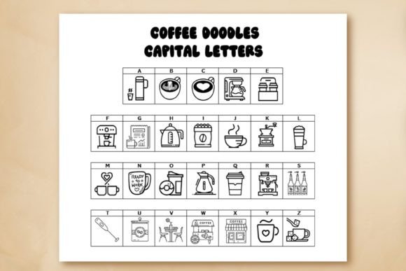 Coffee Doodles Font - Preview 1