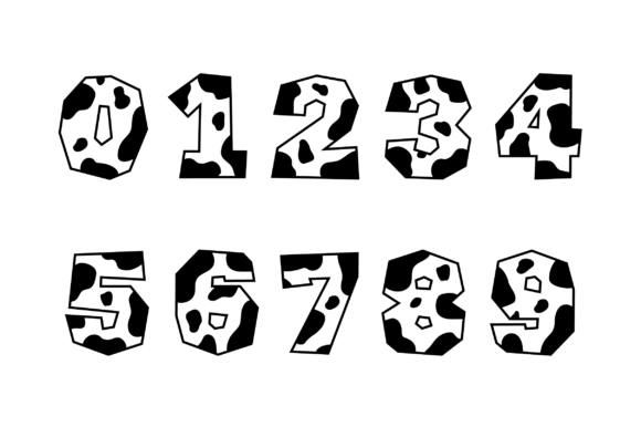 Cow Print Farm Font - Preview 3