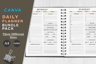 Daily Planners Template Graphic by Designbystore · Creative Fabrica