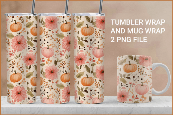 Fall Tumbler Wrap, Fall Sublimation Mug