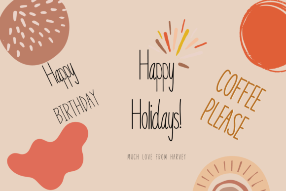 Love Wildflower Font PNG with transparent background - Preview 3