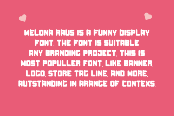 Melona Raus Font PNG with transparent background - Preview 1