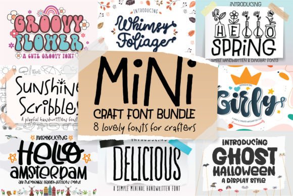 Mini Craft Bundle Fonts