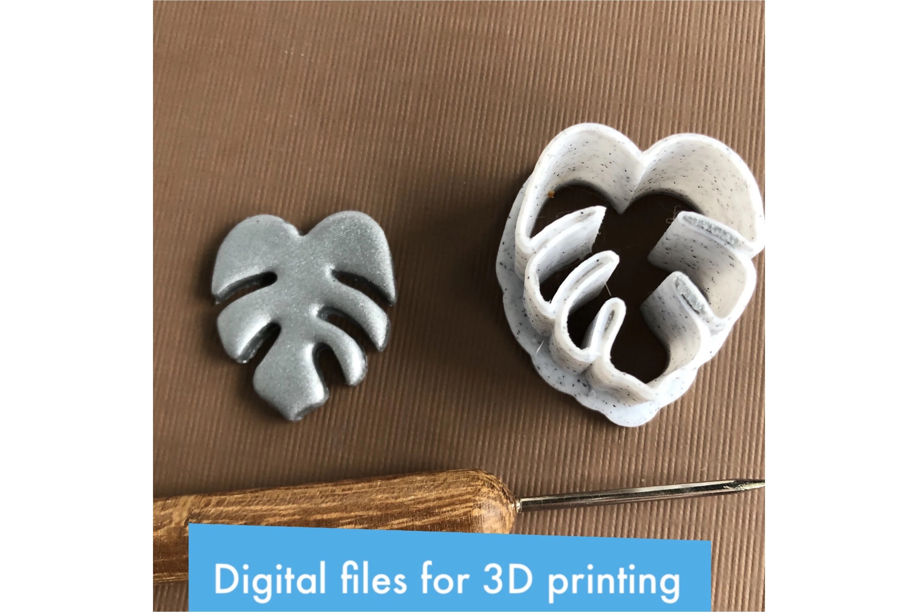 Monstera Leaf Clay Cutters - STL Files  Creative Fabrica